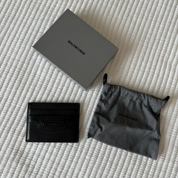 Balenciaga Black Leather Cardholder - Picture 4 of 5